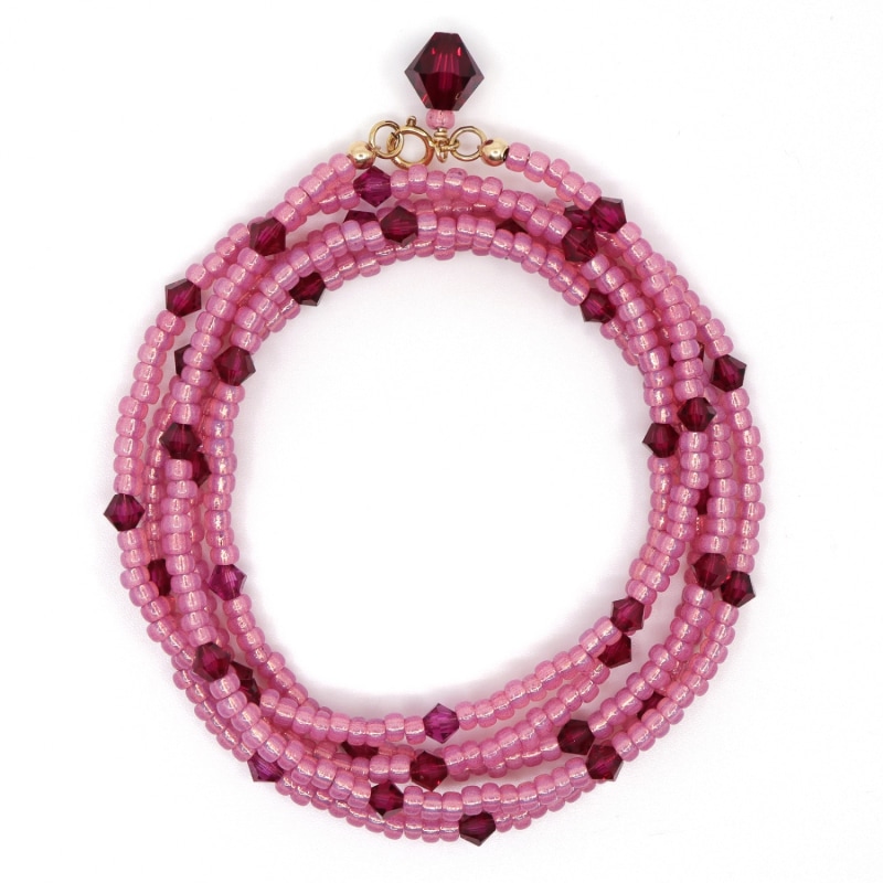 Swarovski ruby bracelet top