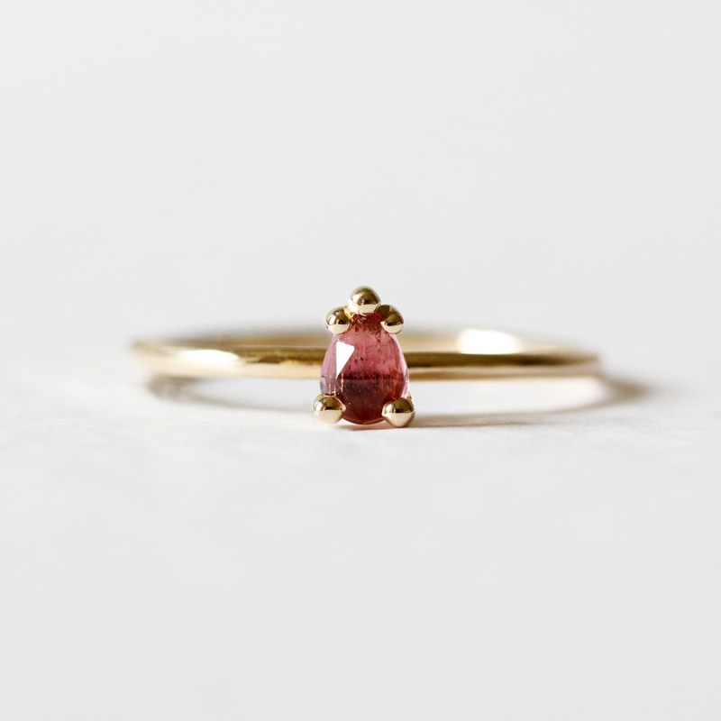 Thumbnail of Pink Tourmaline Ring - Gold image