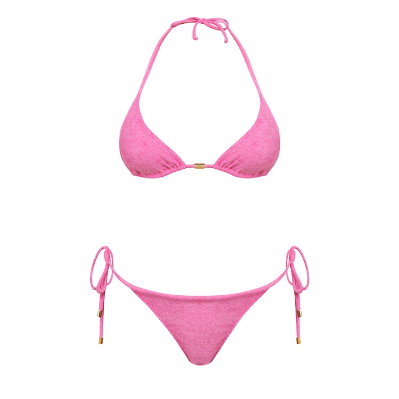 Pink triangle swimsuit shop