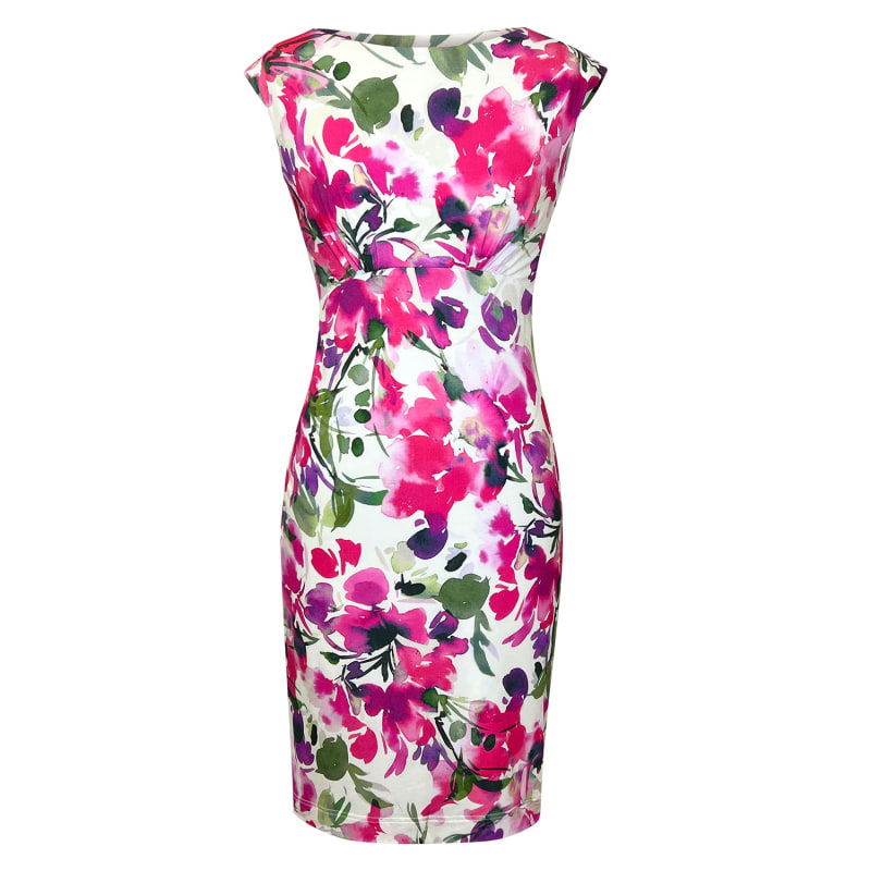 Pippa Shift Dress Fuchsia Florals