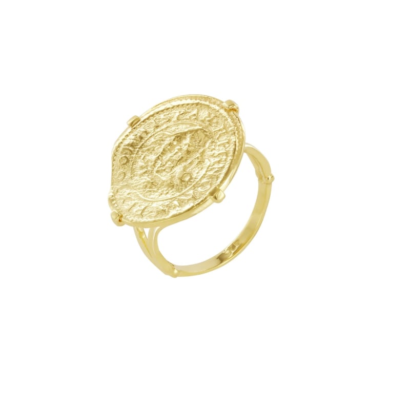 Pirate Cob Ring Gold Vermeil by Wolf and Zephyr