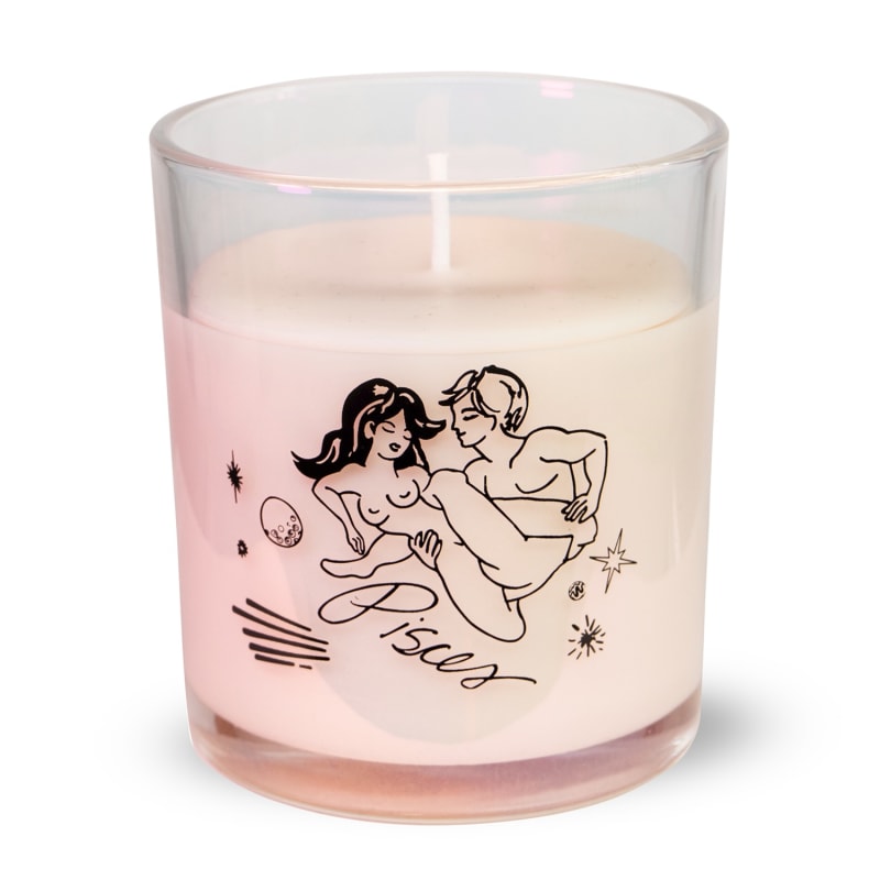 Thumbnail of Pisces Zodiac Scented Massage Oil Candle image