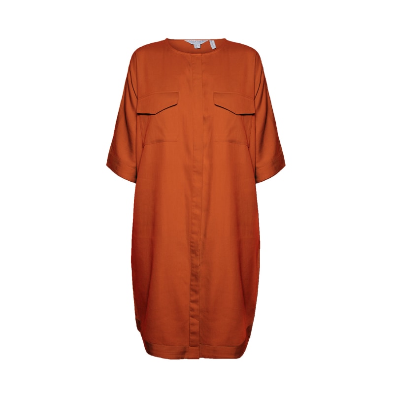 Thumbnail of The Helin Shirt Dress In Apricot Buff image