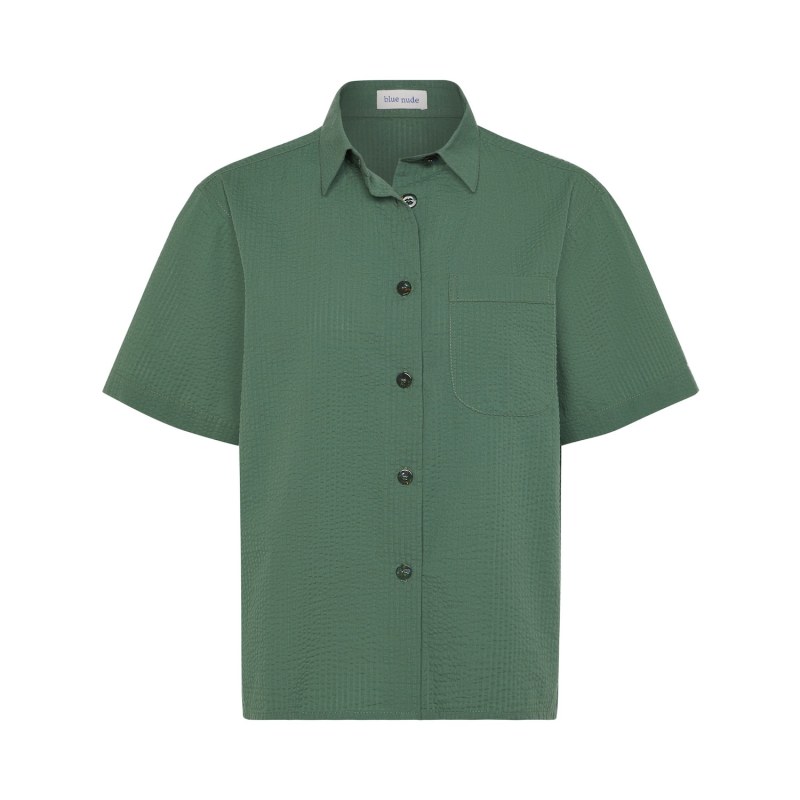 Thumbnail of Plage Button-Up Shirt - Oyat Green image