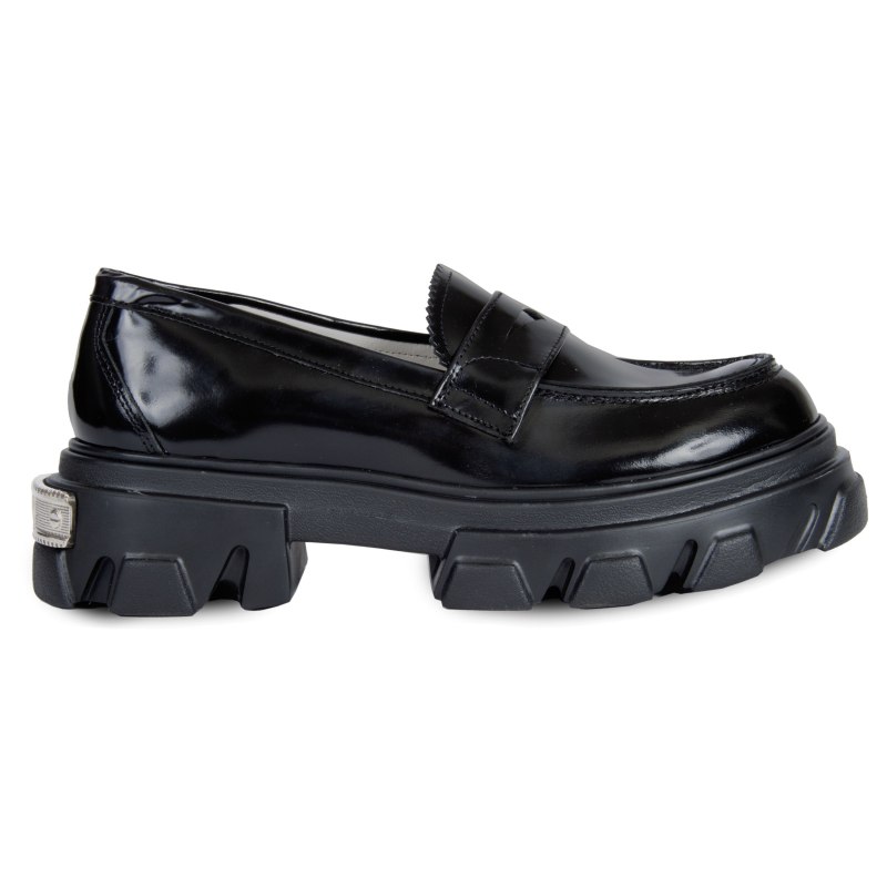 Plain black loafers outlet