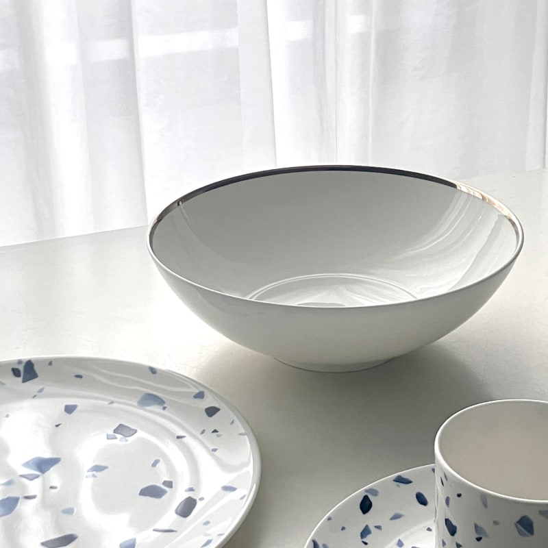 Thumbnail of Platinum Edge - Serving Bowl image