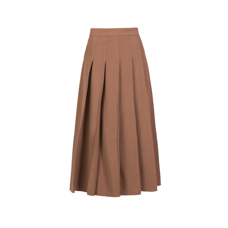 Pleated midi skirt design hotsell
