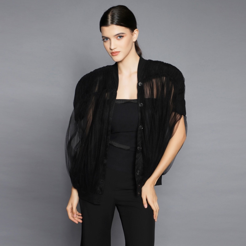 Thumbnail of Pleated Tulle Blazer image