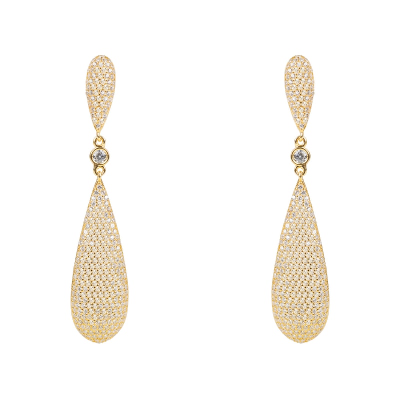 Thumbnail of Coco's Long Drop Earrings Gold image