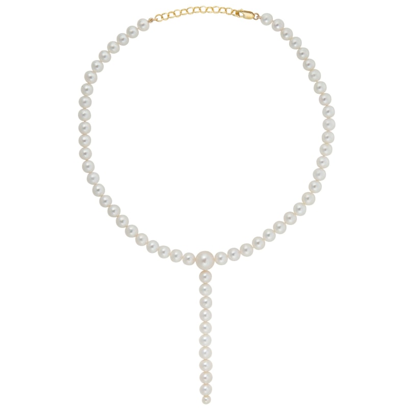 Thumbnail of Pluvia Round Pearl Necklace - Long image