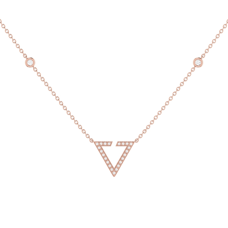 Thumbnail of Skyline Necklace In 14 Kt Rose Gold Vermeil On Sterling Silver image