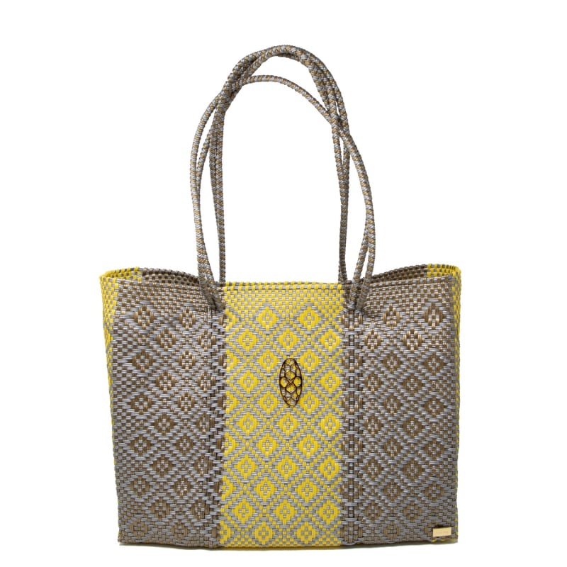 Thumbnail of Gray/Yellow Travel Tote With Clutch image