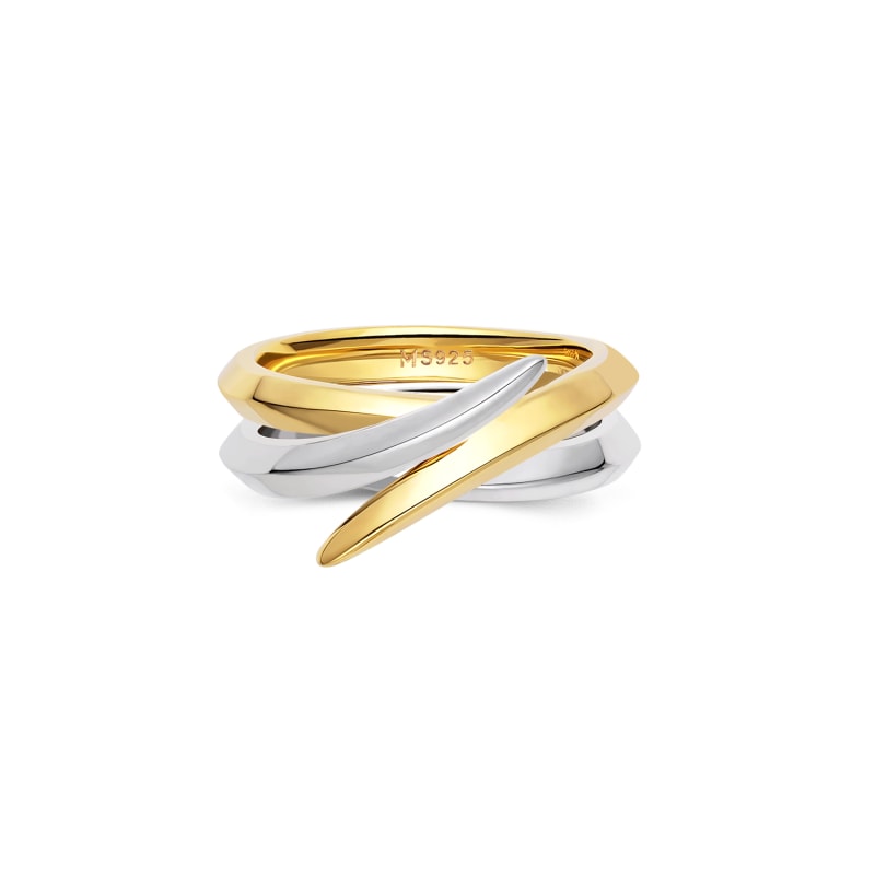 Thumbnail of Pointed Curve Ring - Gold image