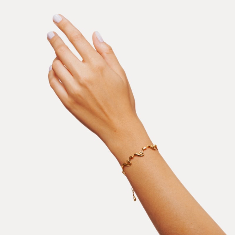 Thumbnail of Poise Twirl Chain Bracelet - 18K Gold Vermeil image