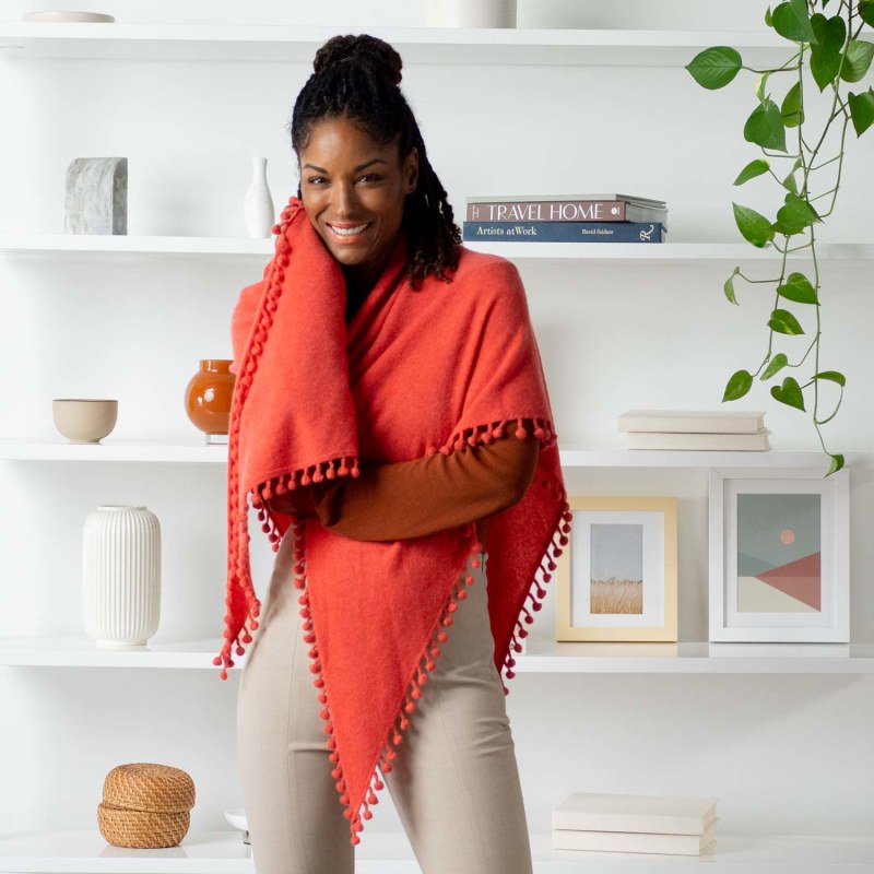 Triangle wrap scarf discount