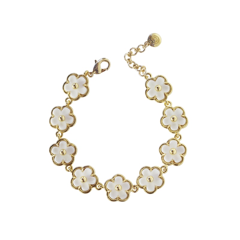 Thumbnail of Porcelain Daisy Cluster Bracelet image