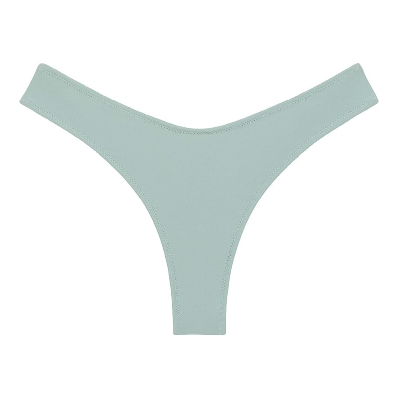 Powder Blue Lulu Zig-Zag Stitch Bikini Bottom, Montce Swim