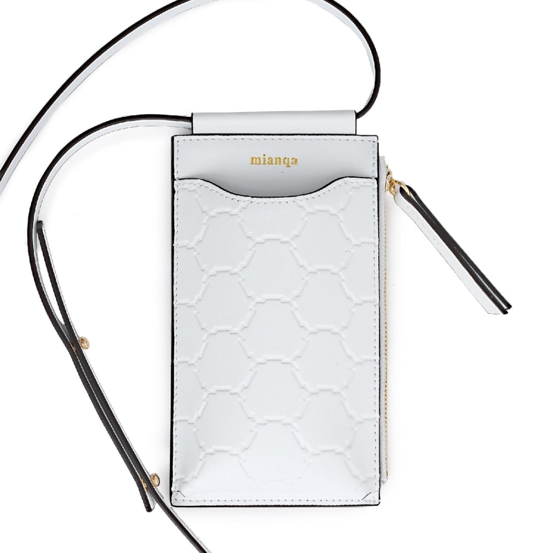 Thumbnail of Vegan Apple Leather Phone Bag White image