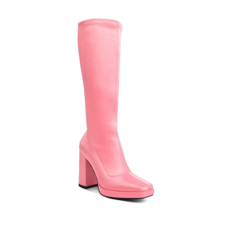 Light pink gogo boots hotsell