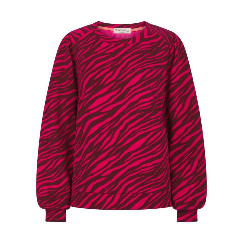 Thumbnail of Printed Zebra Piper Sweater-Pink image