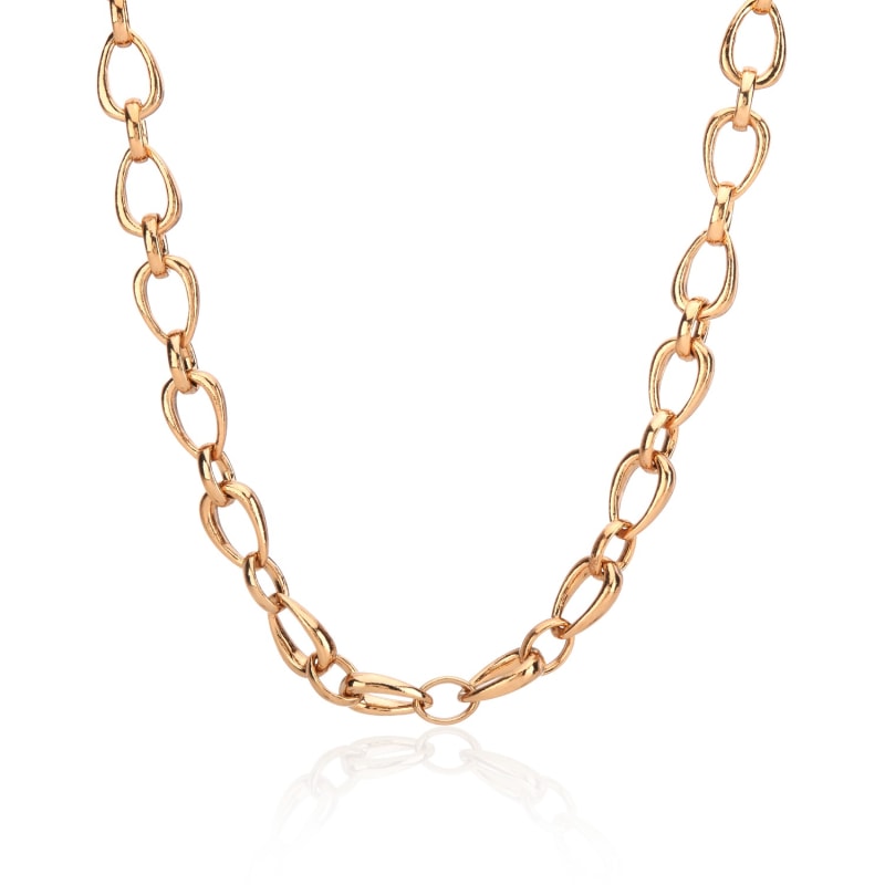 Thumbnail of Egerton Gold Vermeil Raindrop Link Necklace image