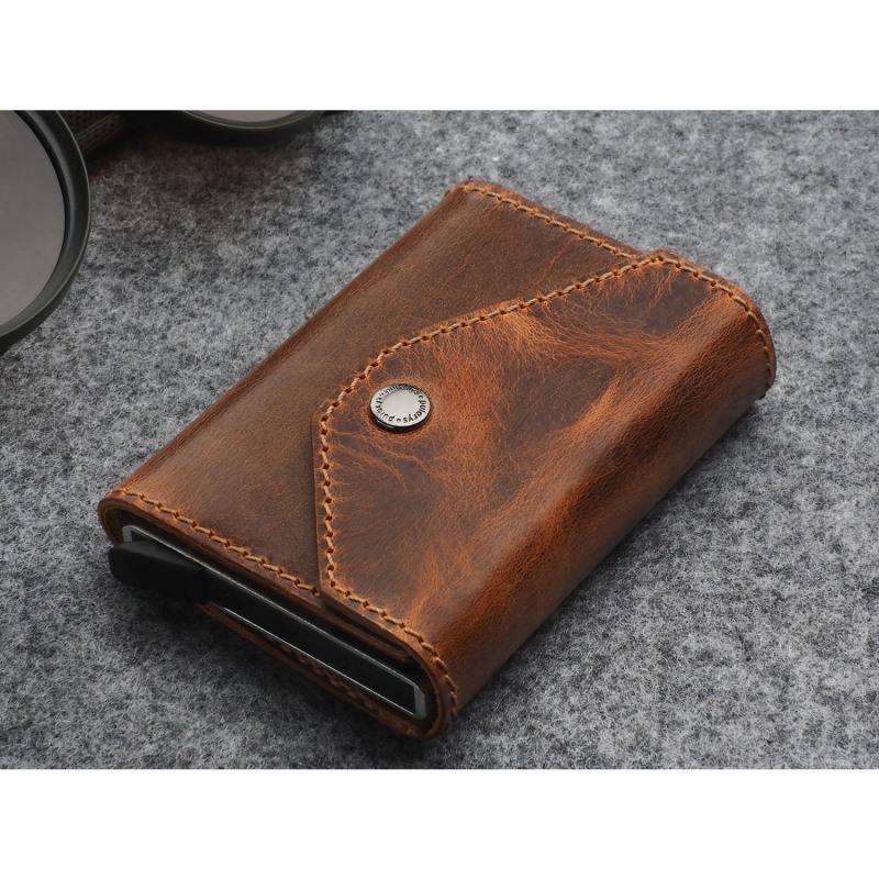 PORTER RFID WALLET - Saddle Leather 174631007 -  - minimalist  wallets factory