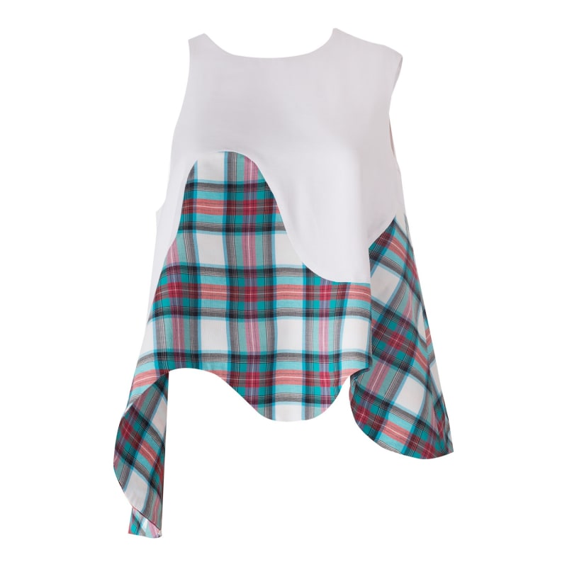 Thumbnail of Wave Sleeveless Plaid Top image