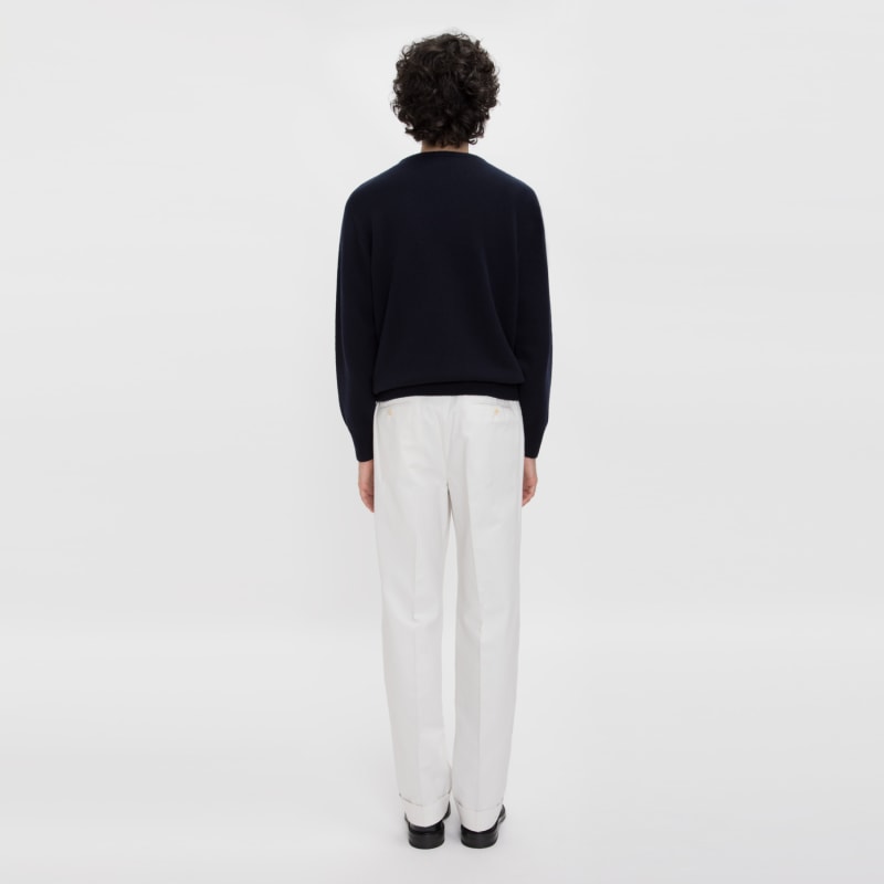 Thumbnail of Pure Cashmere Crewneck Sweater - Navy image