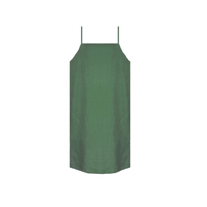 Thumbnail of Pure Linen Marbella Dress In Green image