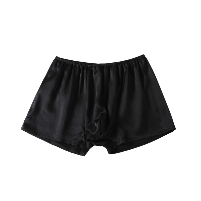 Thumbnail of Pure Mulberry Silk Men Trunks | Low Rise In Black image