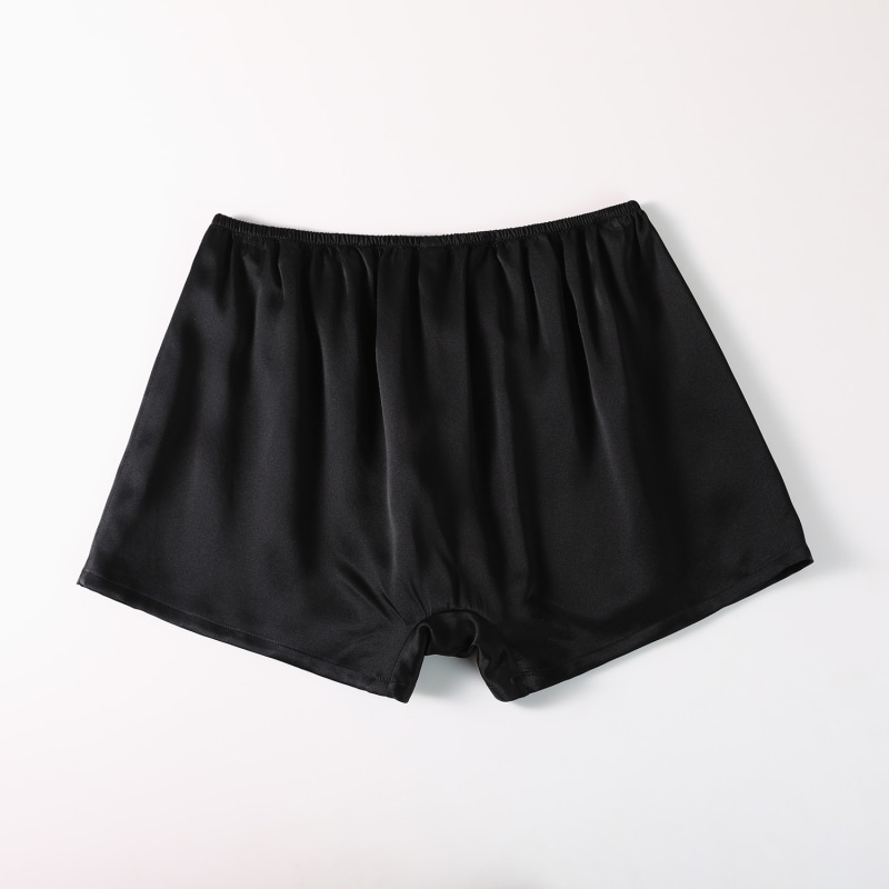 Thumbnail of Pure Mulberry Silk Men Trunks | Low Rise In Black image