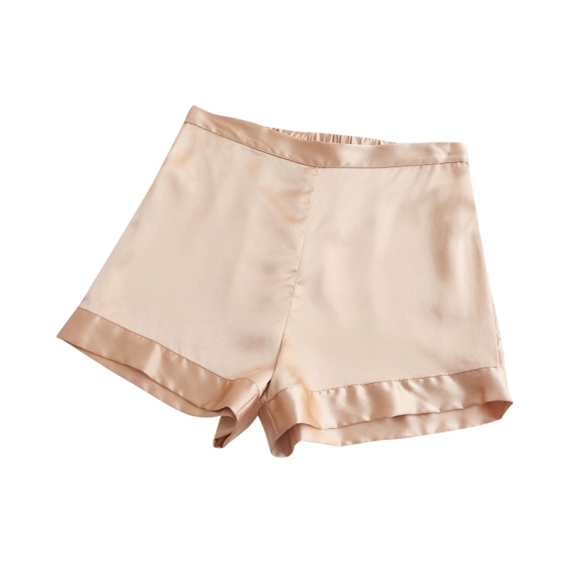 Champagne Silk Lounge Shorts – Lé Silk