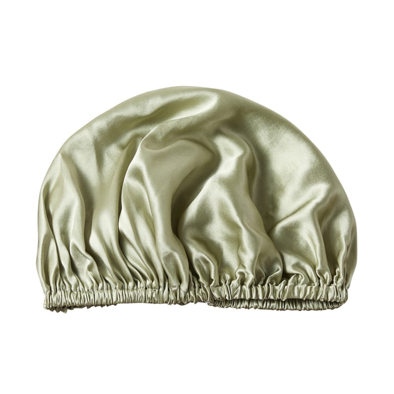 Thumbnail of Pure Silk Sleeping Bonnet - Set Of Two - Sage Green image