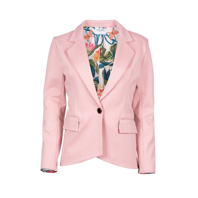 Pink shop blazer coat