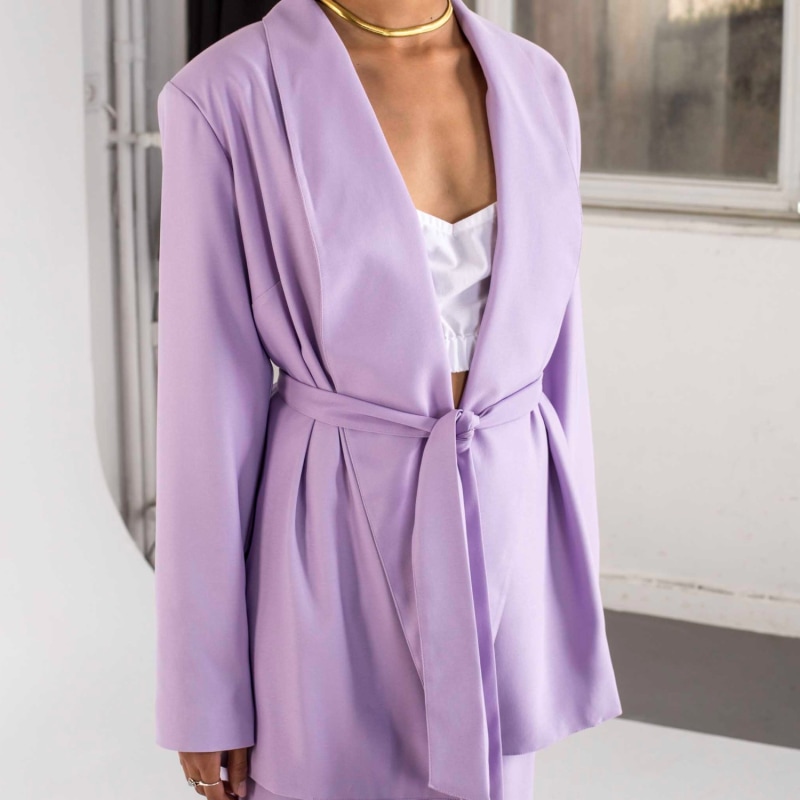 Thumbnail of The Confidence Suit - Blazer In Lilac image