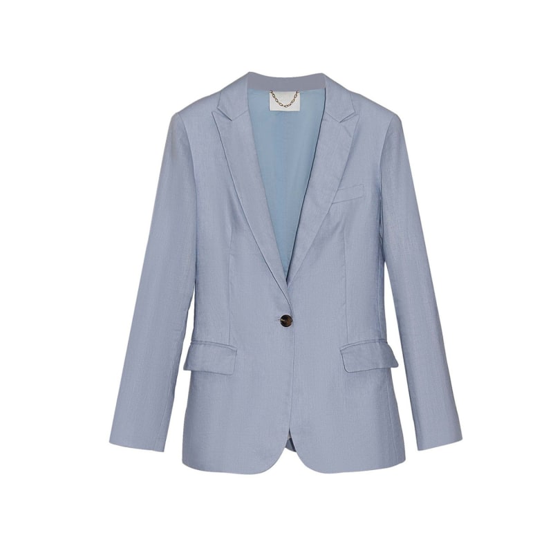 Thumbnail of Lyla Linen Blazer - Blue image