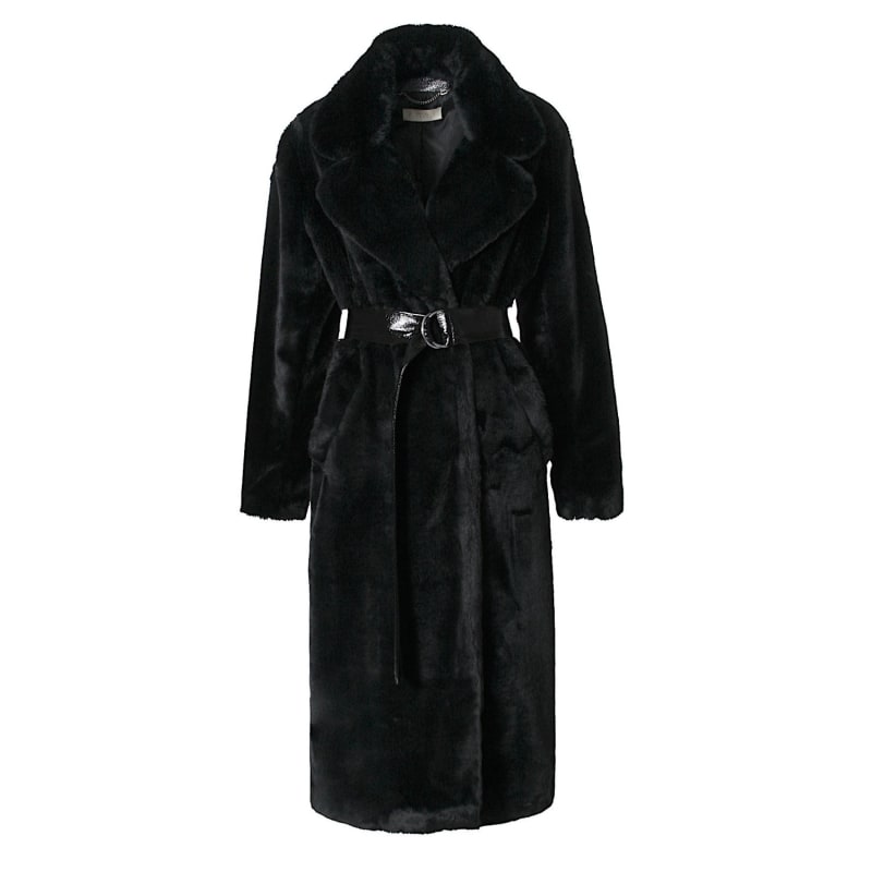 Thumbnail of Kylie Warm Black Faux Fur Coat image