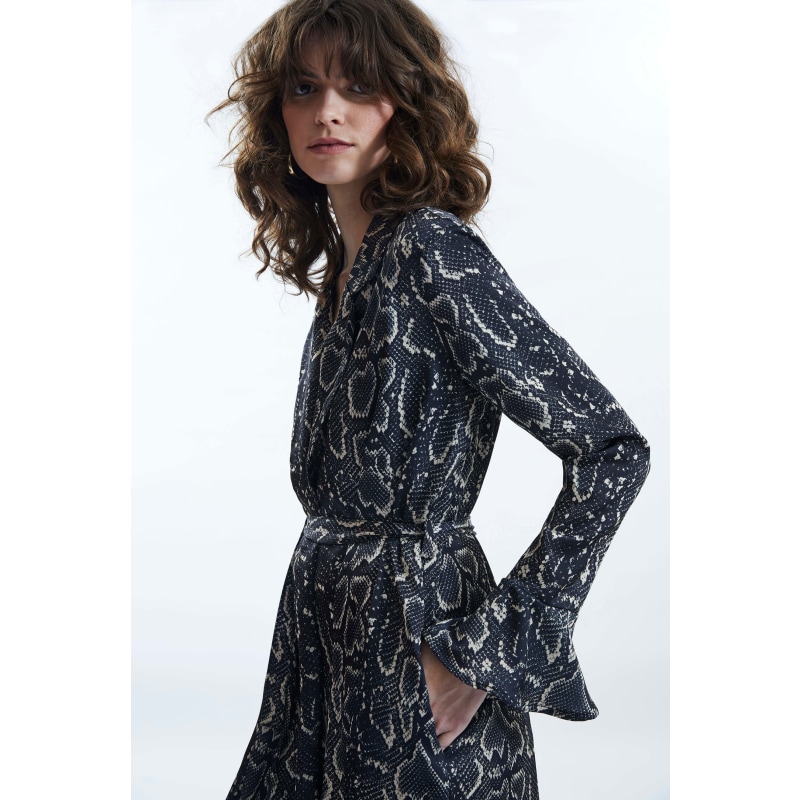 Python wrap dress sales