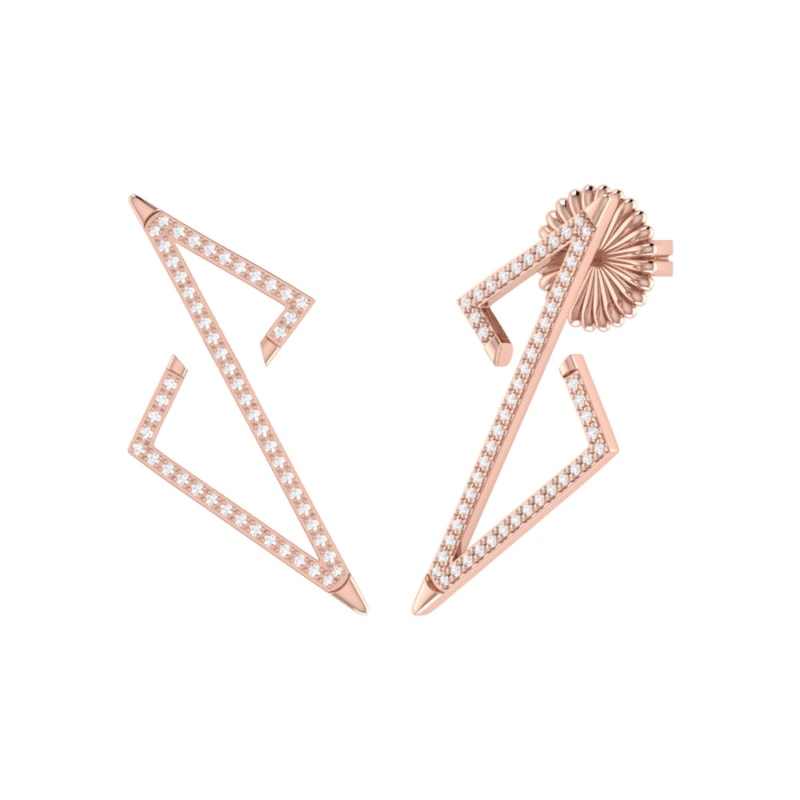 Thumbnail of Electric Spark Earrings In 14 Kt Rose Gold Vermeil On Sterling Silver image