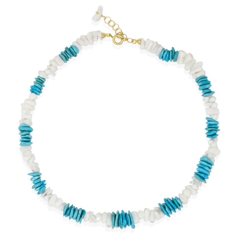 Thumbnail of Positano Shell & Turquoise Necklace image