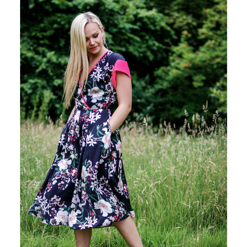 Thumbnail of Beverly Black Jumpsuit In Botanical Print image