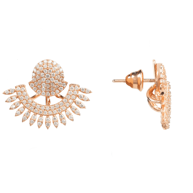 Thumbnail of Tribal Ear Jacket & Stud Earring Rosegold image