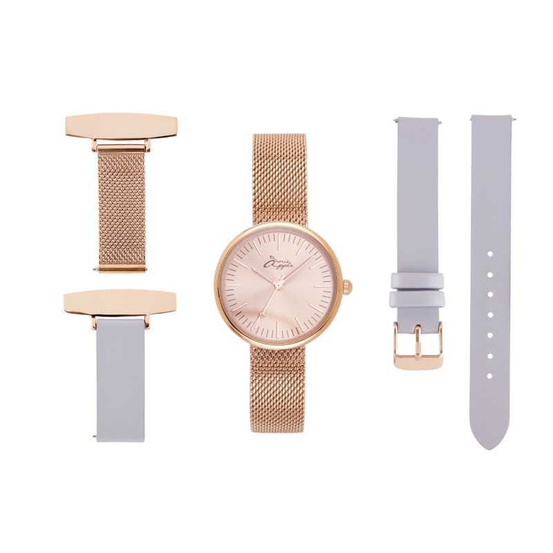 Thumbnail of Venus Interchangeable Rose Gold/Lilac Leather image