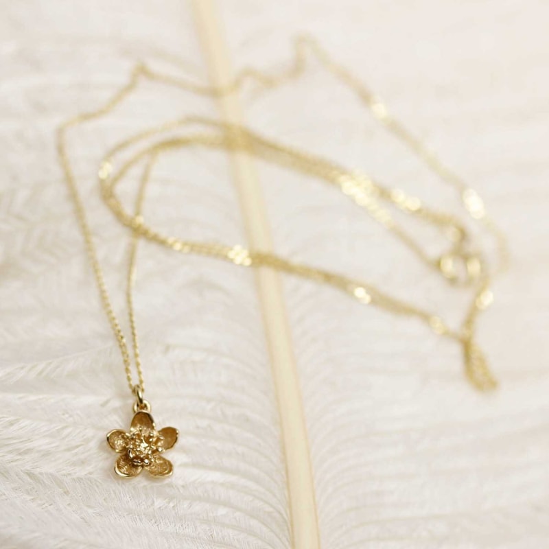 Thumbnail of Cherry Blossom Necklace – Gold image