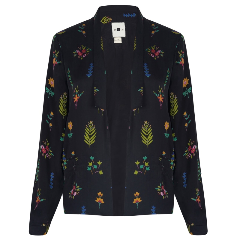 Midnight Botanica Blazer by Em & Shi