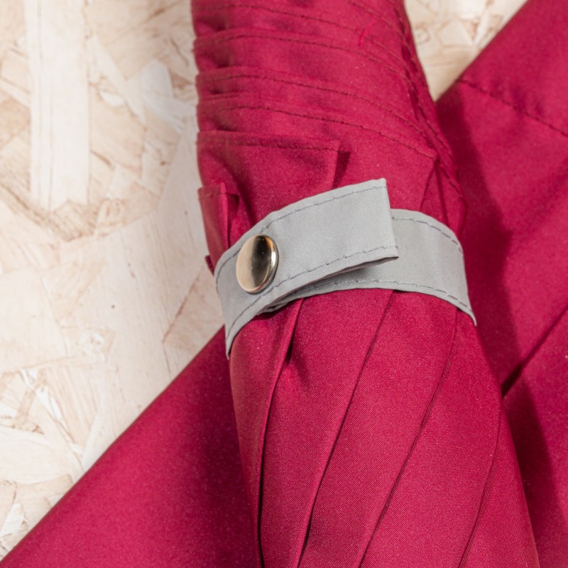 Thumbnail of British Folding Umbrella Burgundy/Grey image