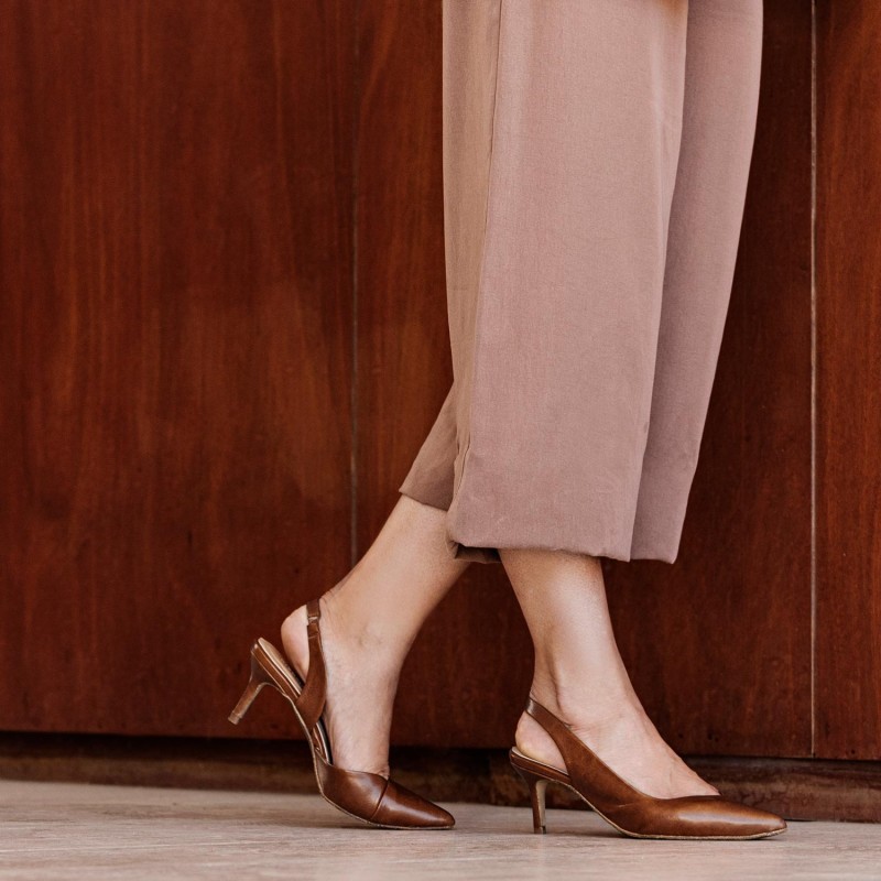 Thumbnail of Vegan Pumps Boulevard Brown image