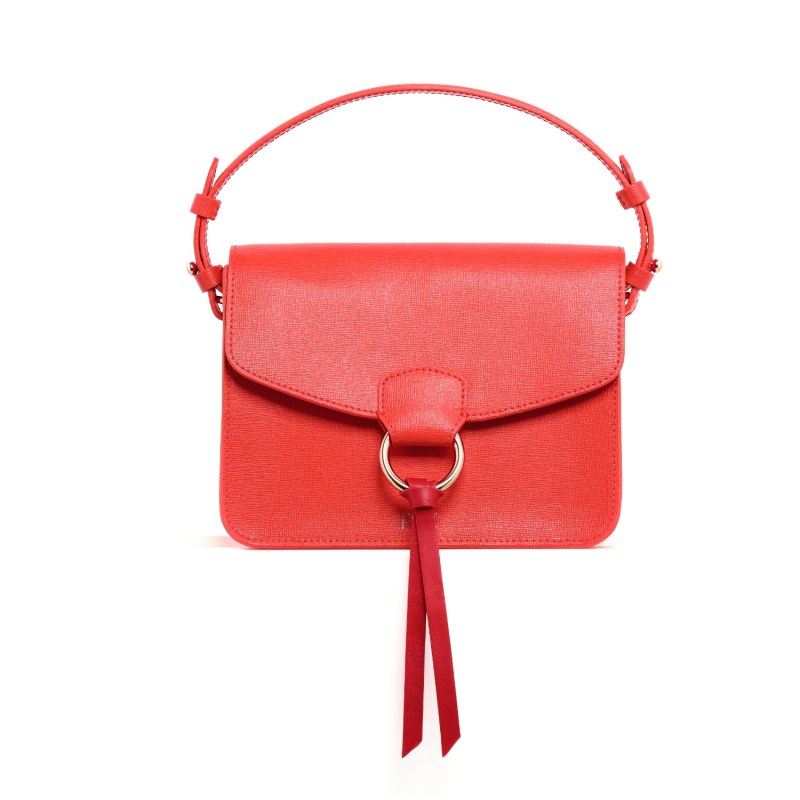 Thumbnail of Salma Saddle Crossbody Bag Coral image