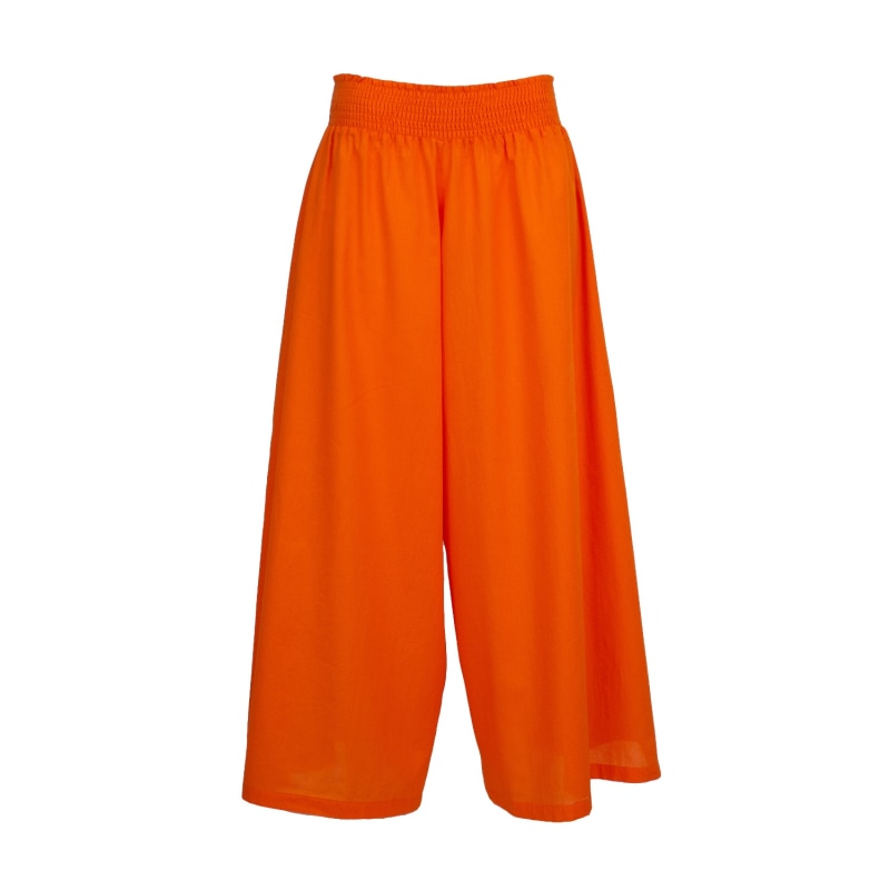 Thumbnail of Wide Leg Orange Cotton Pants image