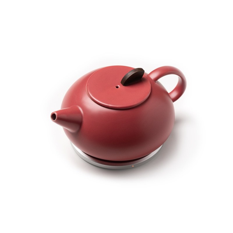 Leiph Self-Heating Teapot Set - Coral Red, OHOM